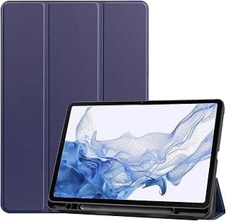 Case Compatible with Samsung Galaxy Tab S8 2022 / Tab S7 2020 11 Inch Only Fit (SM-X700/X706/T870/T875), Soft TPU Case Cover (Dark Purple)