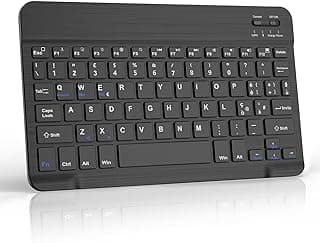 JADEMALL Bluetooth Keyboard for Tablets, iPad Air, Pro, Samsung, Lenovo, Huawei, Xiaomi Pad - Italian Keyboard for IOS/Android and Windows Devices, Black