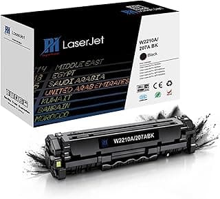 PH 207A Compatible Black Toner Cartridge with Chip High Yield Laser Printer Toner Replacement for W2210A Color LaserJet Pro