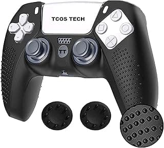 PS5 Controller Silicone Cover Ultra Grip Anti-Slip Cover Protective Case Sleeve for Sony Playstation 5 Controller - Black