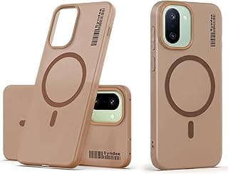 Case Back Cover for OnePlus 15R/OnePlus Ace 6/Ace 6T, Sleek Frosted Translucent Back Only Compatible with Wireless Magnetic Accessories | Anti-Scratch Shockproof Phone Case (Brown)