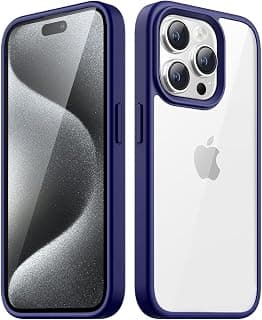 Case Compatible With iPhone 11 Pro (5.8 inch), Clear Case Shockproof Hard PC +Soft Silicone [Not Yellowing] Transparent Protective Slim Case Phone (Navy Blue)