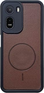 (For A7Pro) Xpress Leather Back Cover For Xiaomi Redmi A7 Pro Soft Silicon with Leather, Matte Finish, Camera Protection, Mag Logo, Slim Case,Anti-Shock (Brown)