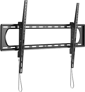 Fixed Flat Wall TV Bracket 60" 65" 70" 75" 80" 85" 90" 100" 120" Tilt 10° VESA Max 900x600 Black