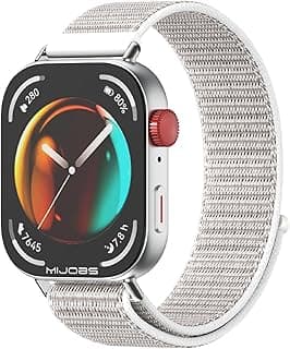 أحزمة متوافقة مع هواوي Watch Fit 4/Fit 4 Pro/Fit 3، حزام نايلون مضفر ناعم [للجنسين] [جيد التهوية]