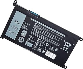 YRDD6 0YRDD6 VM732 0VM732 01VX1H 1VX1H Laptop Battery Replacement for Dell Inspiron 5488 5485 5593 5493 5585 5485 5493 5593 5584 Vostro 584 481 5. 581 5490 5590 Series 11.4V 42Wh