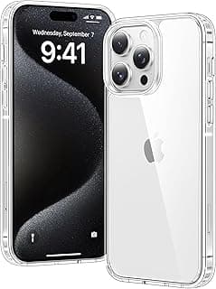 Clear Case for iPhone 15 Pro, Ultra Thin, Shockproof TPU Cover, Anti-Yellowing, Crystal Clear, Phone Case for Apple iPhone 15 Pro - Clear