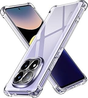 جراب لشاومي Redmi Note 14 PRO Plus 5G (غير متوافق مع Redmi Note 14 PRO 5G)، جراب شفاف مضاد للصدمات مع إطار TPU ناعم، جراب سيليكون TPU ناعم