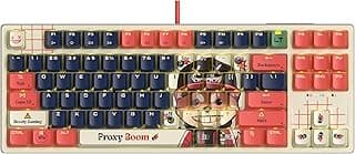 Bloody x Savage Impact AT87 Alpha Optical Switch Performance Keyboard - Adjustable Actuation Point, Gaming PBT Keycaps, Boom Design, Stealth Quiet Typing, TKL Design