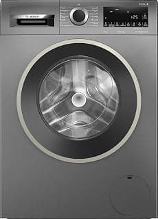 BOSCH Series 4 Front Load Washing Machine – 9 kg – 1400 RPM – EcoSilence Drive – Iron Steam Assist – AntiStain – SpeedPerfect – Reload Function – Cast Iron Grey – WGA244Z1EG