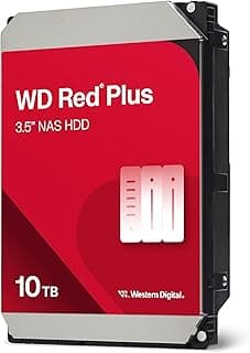 قرص صلب داخلي من دبليو دي ريد بلس 10TB NAS 9 سم - 7200 دورة في الدقيقة، ساتا 6 جيجابت/ثانية، CMR، ذاكرة تخزين مؤقت 512 ميجابايت