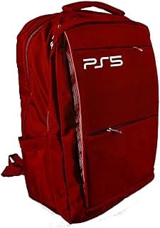شنطة ظهر انيرجي كيس لجهاز PS5، أحمر، غلاف ناعم