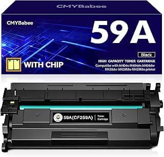 خرطوشة حبر 59A بشريحة من سي ام واي بيبي، متوافقة مع اتش بي 59A CF259A 59X CF259X ليزر جيت برو MFP M428fdw M428dw M404dn M404dw M404n M428fdn M428 M404 M406 M430 M304a (أسود، 1)