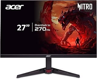 نيترو VG270UZ1bmiipx / 27 انش / 2560x1440 / 270Hz / 1ms / مزامنة وحدة معالجة الرسومات الجرافيكية: فري سينك بريميوم/اللون: اسود