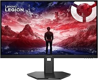 شاشة ليجن من لينوفو، شاشة 27 بوصة كيو اتش دي 2560×1440 اي بي اس 300 شمعة و240 هرتز، 0.5 مللي ثانية، 2 منفذ اتش دي ام اي 2.1، دي بي 1.4، كابل اتش دي ام اي، فري سينك بريميوم، 99% اس ار جي بي، لون أسود
