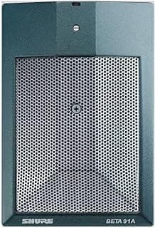 Beta 91A, Cardioid Dynamic Kick Microphone, Half-Cardioid Polar Pattern, Low Frequency Recording, Strong Low End Response, Black