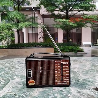 For Golon RX-608ACW Portable Radio Receiver, Black, Multi-Band AM/FM/SW World Band, High Sensitivity, Built-in Antenna, AC/DC Power