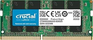 وحدة ذاكرة DDR4-3200 سعة 8 جيجابايت إس أو دي آي إم إم CB8GS3200 من كروشال بيسيكس، سعة 8.0 GB