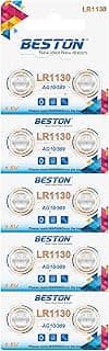 بطارية ليثيوم BST-LR1130 AG10 من بيستون (10 قطع) 2 × 5: عبوة من 10 بطاريات ليثيوم BST-LR1130 AG10، (عبوة من 10 قطع)