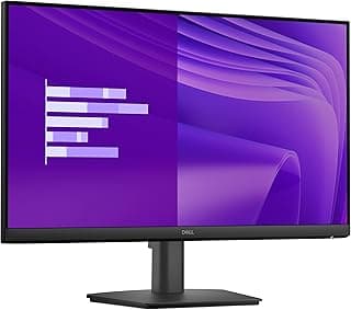 شاشة ديل E2425HM بدقة FHD ولوحة آي بي اس واستجابة 5ms وتعديل إمالة وتحديث 100 هرتز وتباين 1000:1، وسطوع 250 شمعة/م²، 23.8 بوصة 1 منفذ HDMI وVGA وديسبلاي بورت 1.2 وشهادة تي يو في راينلاند بتقييم 3 نجوم