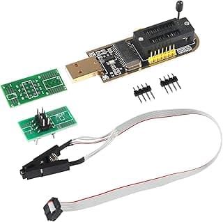 مشبك اختبار SOP8 SOIC8 من ميلايف، لاختبار USB بيوس فلاش بذاكرة EEPROM، وحدة مبرمح اس بي، مبرمج+ مشبك SOP8+ محول لذاكرة EEPROM 93cxx/25cxx/24cxx+CH341A 24 25