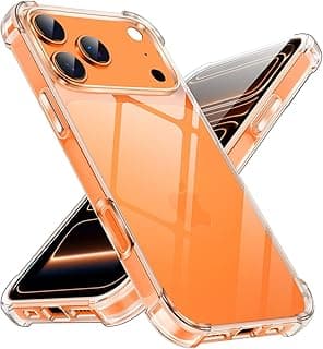 Case for iPhone 17 Pro Max, Silicone Mobile Phone Case, Protective Case, Transparent TPU Case, Anti-Yellowing, Shockproof, Scratch-Resistant Cover