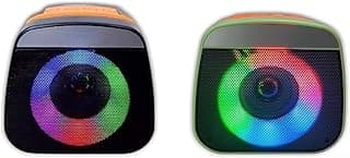 سماعة بلوتوث محمولة لاسلكية تدعم USB وستيريو، Micro SD، صوت عالي الجودة (متعددة الالوان) (HR 210)