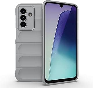جراب سيليكون Phantom Shield مضاد للخدش مع بطانة مايكروفايبر ناعمة، غطاء مطاطي مقاوم للصدمات بالكامل متوافق مع سامسونج Galaxy A17 5G (رمادي دخاني)