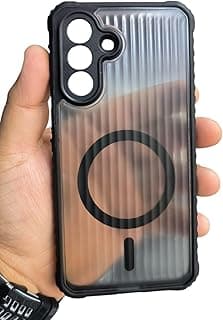 Compatible with Samsung A57 Dual Layer Shockproof Case Cover (Black)