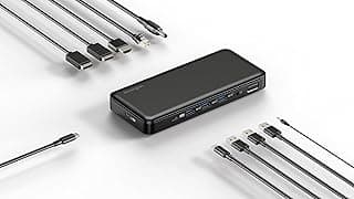 SD4839P USB-C 10Gbps Triple Video Driverless Docking Station with 85W Power Delivery, Easy Installation, 2 x DisplayPort++ 1.4, USB-A & HDMI 2.0 Ports, 3 Multi Screen Dock (K33480UK)