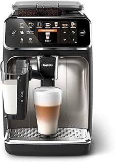 Versuni Philips EP5447/90 Fully Automatic Espresso Machine, LatteGo Milk System, AquaClean Filter, Stainless Steel, 1500 W, Chrome