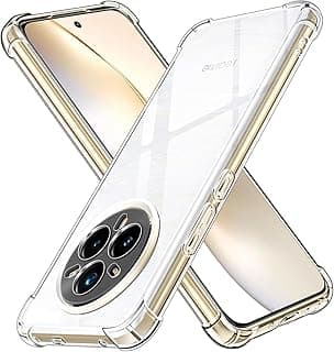 Case Compatible with Realme 14 PRO+ 5G / Realme 14 PRO Plus 5G, Cover Silicone Transparent TPU Gorilla Anti-shock Protector Camera Shockproof Corners - Clear