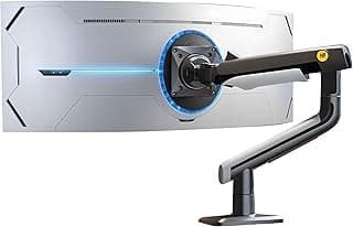 Gaming Monitor Arm for Flat/Ultrawide/Curved Monitors 27'' to 50 inch, Heavy Duty Monitor Mount Load up to 18 kg, VESA 75/100 mm Monitor Mount J5