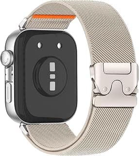 حزام نايلون لساعة هواوي Fit 4/Fit 4 Pro/Fit 3، سوار رياضي مرن ومضفر للرجال والنساء