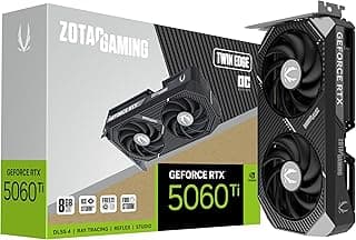 زوتاك بطاقة عرض مرئي للالعاب جيفورس RTX 5060 Ti 8GB توين ايدج OC DLSS 4 8GB GDDR7 128 بت 28 جيجابايت في الثانية PCIE 5.0 تبريد ايس ستورم 2.0، جاهزة SFF، ZT-B50610H-10M