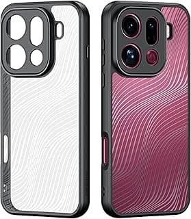 Case Compatible with OPPO Find X9 Pro Matte Frosted Transparent Back Cover Anti-Fingerprint Anti-Fall PC+TPU Shockproof Cover