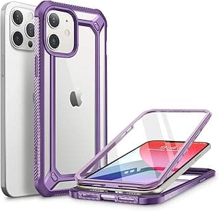 Unicorn Beetle EXO Pro Series Case for iPhone 12 / iPhone 12 Pro (2020 Release) 6.1 Inch, with Built-in Screen Protector Premium Hybrid Protective Clear Bumper Case (Purple)
