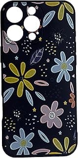 Silicone Soft Case Microfiber Lining with 3D Flowers Prints For Apple iPhone 16 Pro Max 6.9 Inch (Amazing Flowers)