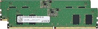 ذاكرة كمبيوتر مكتبي من برينستون HBD4800-8GX2 16GB DDR5 4800 (PC5-38400) UDMIMM CL40 288 دبوس 1.1 فولت ميكرون للكمبيوتر المكتبي