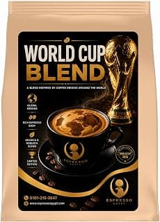 World Cup Mix, Limited Edition, Arabica and Robusta Blend, Global Origins, Espresso Body Rich Beans 200g