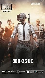 لعبة بابجي موبايل 300 + 25 يو سي [رمز رقمي]