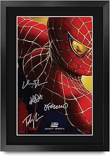 بوستر مطبوع بتوقيع توبي ماجواير من Spider-Man 2 من HWC Trading - مقاس A3 بإطار