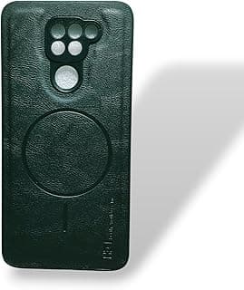 جراب MagLeather Pro لهاتف Redmi Note 9 – جراب جلد مغناطيسي فاخر مع حماية كاملة للكاميرا (أسود)