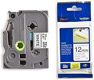 P-Touch TZE S231 Label Tape 12mm x 8m Black On White
