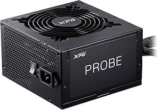 XPG PROBE 600W 80+ Bronze Power Supply – باور سبلاي احترافي للكمبيوتر Gaming – كفاءة عالية وثبات في الأداء – مروحة 120mm صامتة – حماية كاملة OVP/OPP/SCP