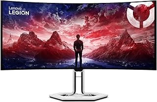 شاشة ليجن برو 34 بوصة او ال اي دي 3440x1440 WQHD، معدل تحديث 240 هرتز وقت استجابة 0.03 مللي ثانية، 98.5% DCI-P3، انحناء 800R، مكبر صوت 2×5 وات، ايه ام دي فري سينك بريميوم برو، مزامنة تكيفية، شاشة HDR