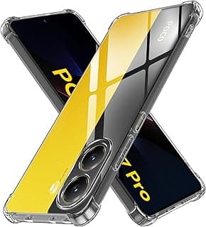 غطاء حماية من السيليكون والبولي يوريثين الحراري لموبايل شاومي بوكو X7 برو شبكة الجيل الخامس 5G من سين اوردو، جراب رفيع للغاية من البولي يوريثين المقاوم للحرارة - شفاف