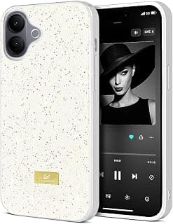 Case For Vivo V60 Lite 5G/4G Case Glitter, Sparkle Diamond Crystal Bling Case with Bling, Ultra Thin Lightweight Full Body Shockproof Anti-Scratch Protective Cover (White)
