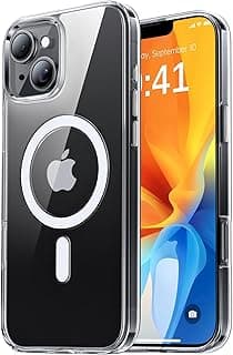 for iPhone 13 Magnetic Case, Compatible with MagSafe,【Anti-Yellowing】Crystal Clear Shockproof Protection Back Cover, Ultra Slim Strong Magnet Phone Shell Case for Apple 13 (2021)