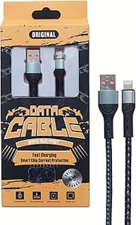 كابل بيانات وشحن سريع USB إلى Lightning، 100 سم، أسود